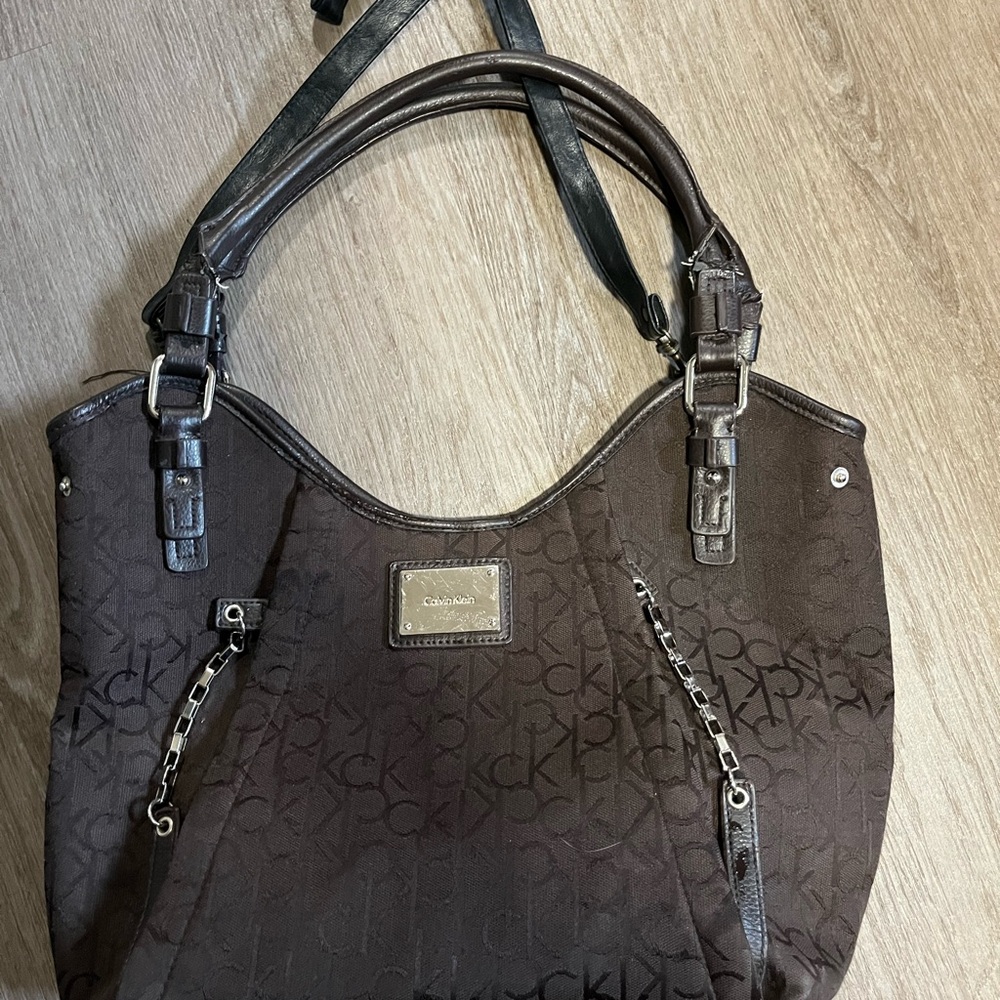 Calvin Klein Dark Brown Shoulder Bag